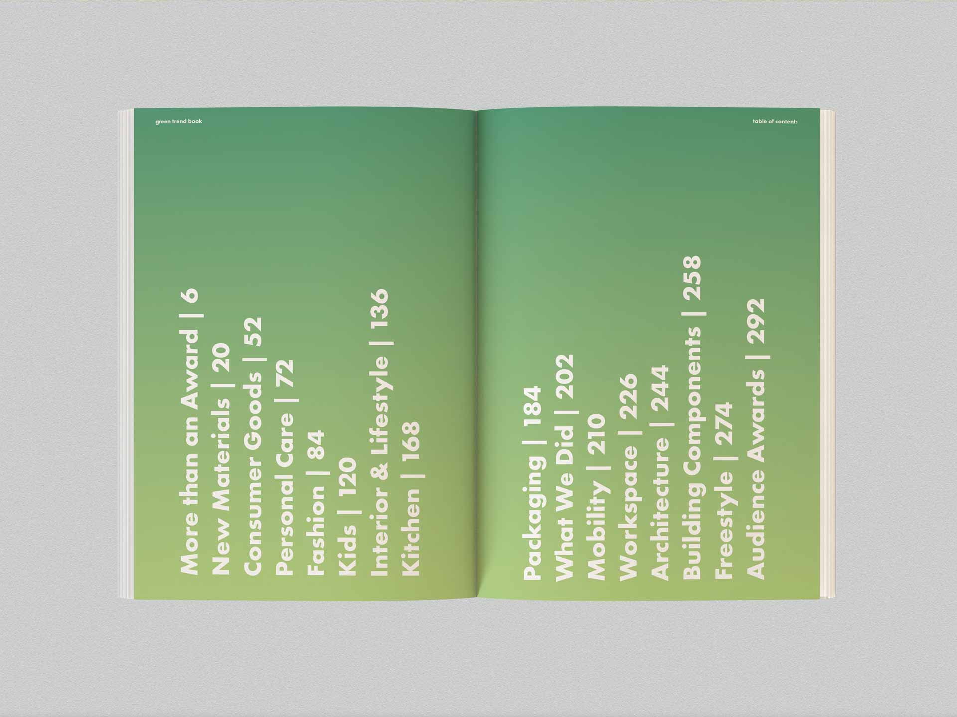 GREEN TREND BOOK